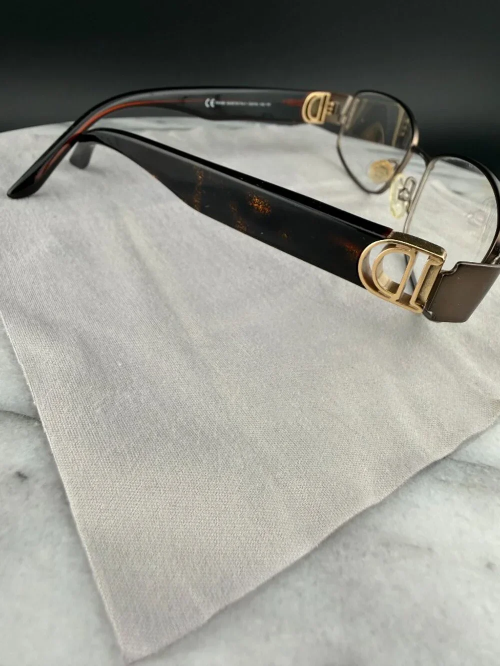 Christian Dior Eyeglass Frames with Demo Lenses, Case, Cloth Card CD3702 A0I